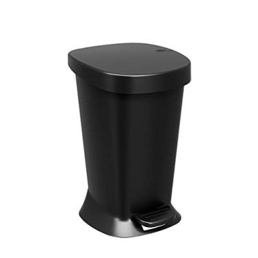 Imagem de Lixeira com Pedal Square, 5L, Coza, Preto
