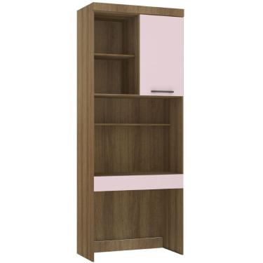 Imagem de Bancada de Estudos Modulada 90cm 1 Porta e 1 Gaveta Paris Luciane Móveis