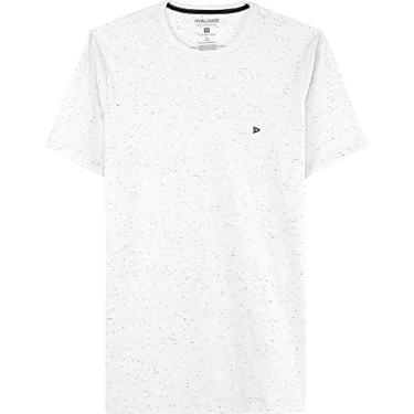 Imagem de Camiseta Malwee Slim Botonê Masculino, Branco, M