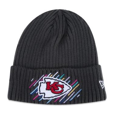 Imagem de GORRO KANSAS CITY CHIEFS CRUCIAL CATCH PRETO CINZA NEW ERA-Masculino