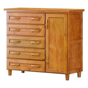 Imagem de Cômoda Sapateira 1 Porta 5 Gavetas Móveis Cavazotto Mel
