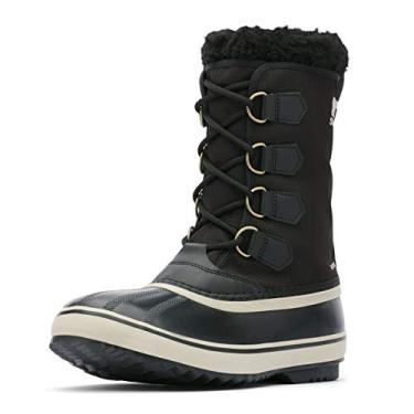 Imagem de SOREL - Bota de neve masculina 1964 Pac Nylon para inverno, Preto Preto Fóssil Antigo, 38