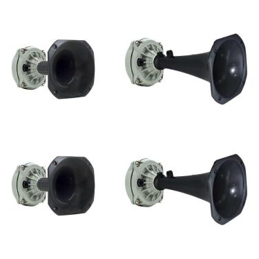 Imagem de Kit 4 Driver JBL D250X 100W + 2 Cornetas Curtas + 2 Cornetas Longas