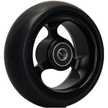 Imagem de 1 Roda Dianteira De Cadeira De Rodas De 4 Polegadas, Rodízio De Cadeira De Rodas, Aro De Alumínio, Substituição De Rodas Dianteiras De Cadeira De Rodas, Pneu Sólido Para Cadeira De Rodas,Preto,/12