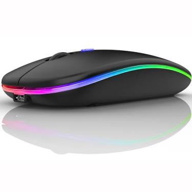 Imagem de PEIBO Mouse LED Bluetooth para laptop, iPad, MacBook Pro, mouse sem fio para laptop, MacBook Air Mac Chromebook