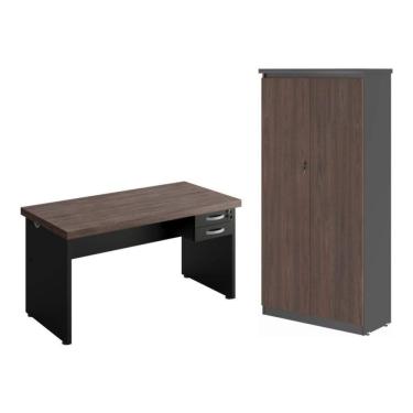 Imagem de Mesa 1200 com Armario 2 Portas Alpha