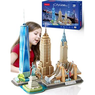 Imagem de 3D Puzzle - Puzzles for Kids Ages 8-10 New York City STEM Projects Arts and Crafts for Kids Ages 8-12 - Toys for Girls 8-10 - 8 Year Old Girl Birthday Gift - Stocking Stuffers for Kids 8-12