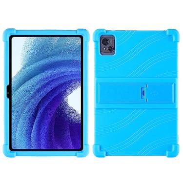 Imagem de QYiiD Capa para tablet Oscal Pad 13 de 10,1 polegadas, capa protetora de silicone leve para crianças para Oscal Pad 13, azul claro