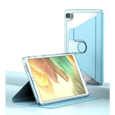 Imagem de YOUULAR Capa com suporte para Samsung Galaxy Tab S7/S8 T870/SM-T875/SM-T876B de 11 polegadas com compartimentos para lápis (lápis não incluído) Carteira de couro PU 360 Flip Smart Folio Cover Stand &