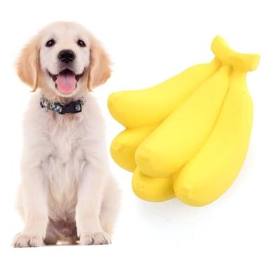 Imagem de Bite Toy Melancia Pet Mastigar forma estridente filhote de cachorro à prova de banana brinquedo realista para cães frutas para animais de estimação