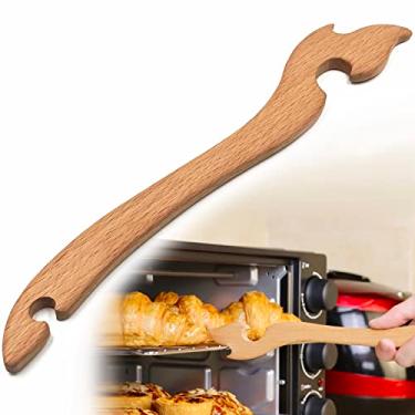Imagem de Shinelingee Oven Rack Puller, Wood Oven Rack Push Pull Tool, Prevent Scalding, Pull out Hot Racks Safely, Long Handle Toaster Oven Accessories,Suitable For Kitchen Oven, Toaster oven, Air fryer,etc(1)