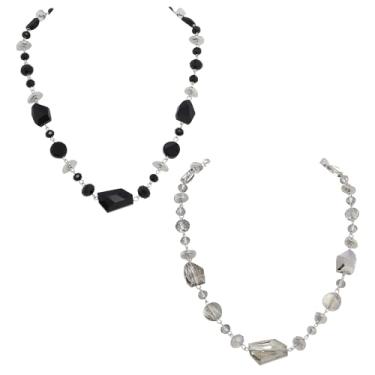 Imagem de Bocar Colar com contas de cristal para mulheres moda artesanal babador bijuteria presente, Vidro, Sem Pedra Preciosa