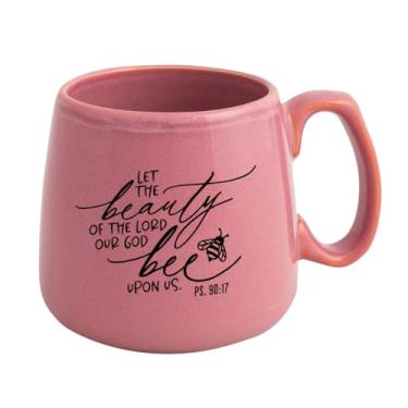 Imagem de Dexsa Caneca de café de designer de cerâmica | Let The Beauty | Comporta 425 g | Citação inspiradora | Seguro para lava-louças e micro-ondas | Café, chá, sopas, chocolate quente