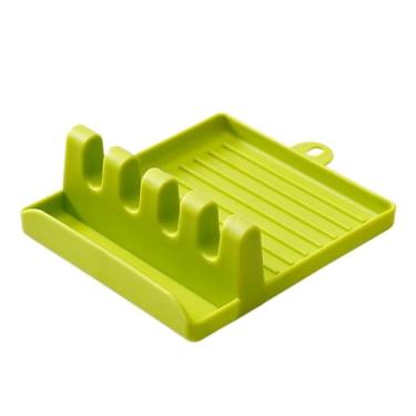 Imagem de Suporte Descanso para Colher Talheres Tampa de panela (VERDE)