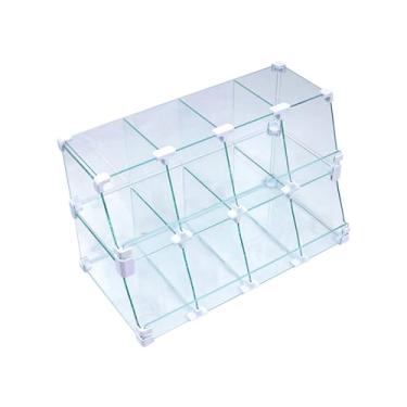 Imagem de Baleiro Branco De Vidro Piramide - 0,60 x 0,30 x 0,25m