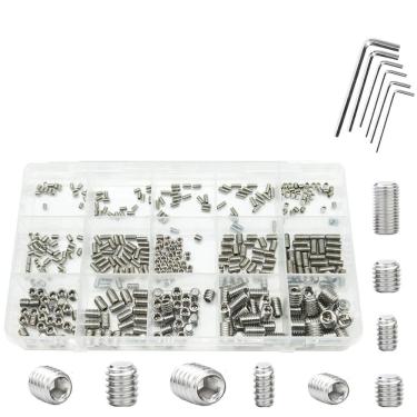 Imagem de 400 Parafuso Sem Cabeça Chave Allen M2,5 M3 M4 M5 M6 M8 Inox