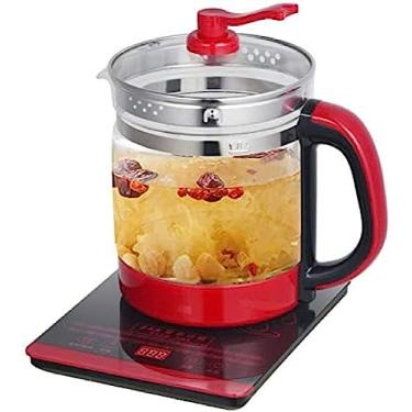 Imagem de Chaleira elétrica 1.8L Pote de saúde de vidro de grande capacidade Multifuncional Cozinhar Chá Sopa Bule de flores Ensopado elétrico automático Pote de ninho de pássaro Chaleira elétrica, A,
