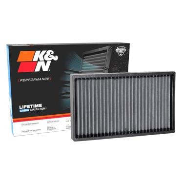 Imagem de K&N Filtro de ar da cabine Premium: Alto desempenho, lavável, fluxo de ar limpo para sua cabana: Projetado para Maserati 2014-2018 (Ghibli, Levante, Quattroporte), VF2067