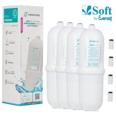 Imagem de Kit 4 Refis Filtro Para Purificador Soft Everest Premium