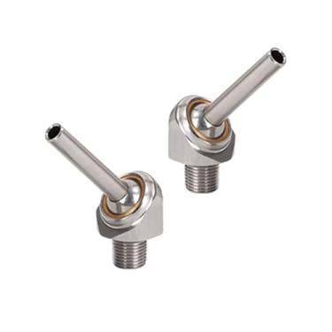 Imagem de PGFUN 2 peças 1/20.3 cm PT x 10/30/50 mm bocal de refrigeração de aço inoxidável 304 tipo 304 válvula de refrigeração para torno, fresagem, máquina CNC, etc.
