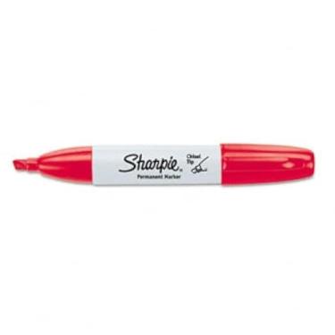Imagem de Marcador permanente Sharpie® com ponta de cinzel, Sharpie, CHSL, RD (pacote com 8)