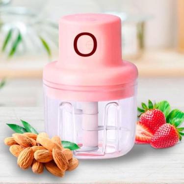 Imagem de Processador Alimentos Mini Elétrico Prático E Rápido 250Ml - Relet