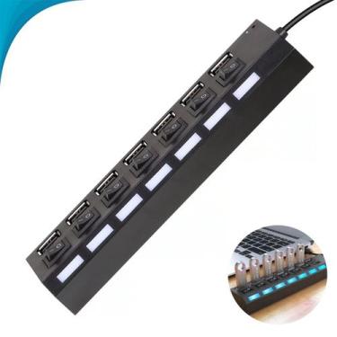 Imagem de Régua USB 7 Portas para Extensão de HD Com Garantia - ATENA