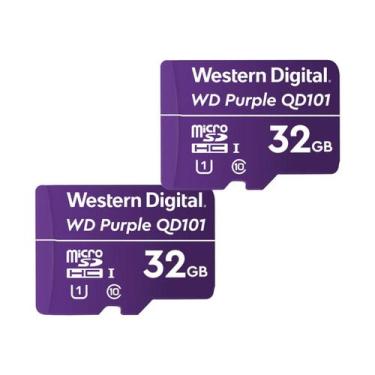 Imagem de  Cartão de Memória Micro-SD P/ Segurança 32GB - 2 Unidades - Western D