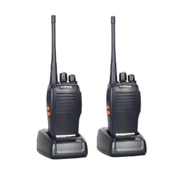 Imagem de Kit 2 Rádios Comunicador Baofeng Alcance 12 Km 16 Canais Bf - Rádio Co