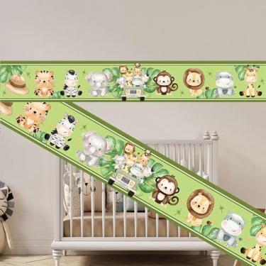 Imagem de Faixa Decorativa Infantil Safari Autocolante Quarto Bebê 1Mx15CM - Lop