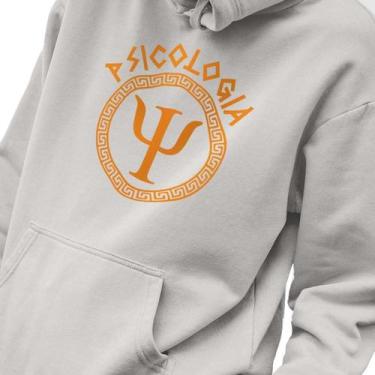 Imagem de Blusa Moletom Masculino Estampado Grego Psicologia em Algodão Fio 30.1