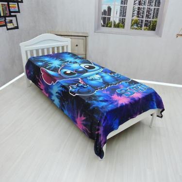 Imagem de Manta Cobertor Stitch Solteiro Ultra Soft Macia Infantil - Fantasia Br