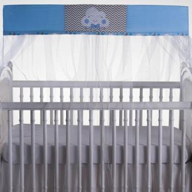 Imagem de mosquiteiro p/ berço americano e o tradicional com bandô varal inteiro