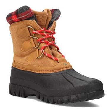 Imagem de Skechers Bota de neve feminina impermeável para clima frio, Preto/Marrom, 5