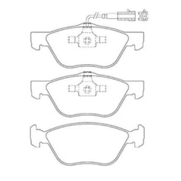 Imagem de Pastilha De Freio Bravo 1.8 Dianteira Com Alarme Sistema Teves 2188 Sy