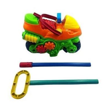 Imagem de MOTINHO COM HASTE -  brinquedo - colorido - mini moto  - criaças - COM