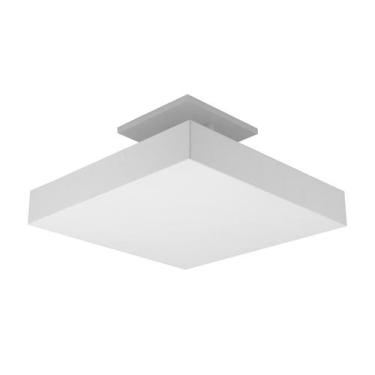 Imagem de Plafon Luz Indireta Sobrepor 45X45de 4 Lâmpadas E27 Branco - Lcg Eletr