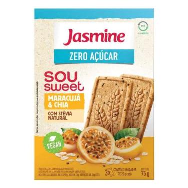 Imagem de Biscoito Sou Sweet Maracujá Com Chia Sem Açúcar Jasmine 75g