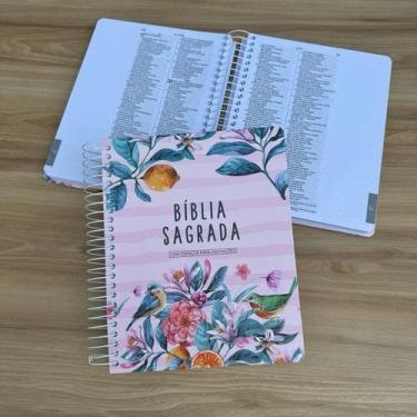 Imagem de Bíblia Nvi Anote primavera - capa rosa espaço para anotações - central