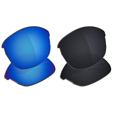 Imagem de Galvanic Lentes de reposição para óculos de sol Ray-Ban RB4173 62 mm - gelo + preto polarizado - pacote combo