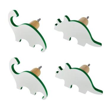 Imagem de 4 Ganchos de parede Dinossauros infantil safari mochila - SOUVENIR DEC