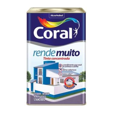 Imagem de Tinta Acrílica Coral Rende Muito Fosco 16L