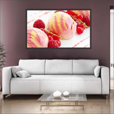 Imagem de Quadro Decorativo Sorveterias Sorvete Gourmet Com Moldura TT08 - Vital