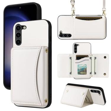 Imagem de Furiet Capa carteira para Samsung Galaxy S23 5G com alça transversal de couro PU premium porta-cartões à prova de choque acessórios resistentes capa fina para celular S 23 23S GS23 G5 SM-S911U 15.5 cm