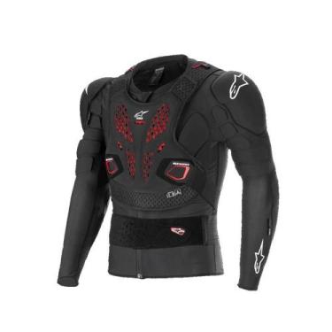 Imagem de Jaqueta alpinestars bionic pro v3 plasma, Preto, Vermelho, Branco, L
