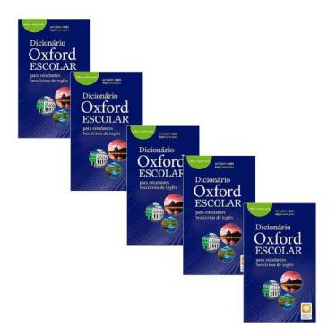 Imagem de Kit 5 Dicionario Oxford Escolar Para Estudantes Brasileiros de Ingles 