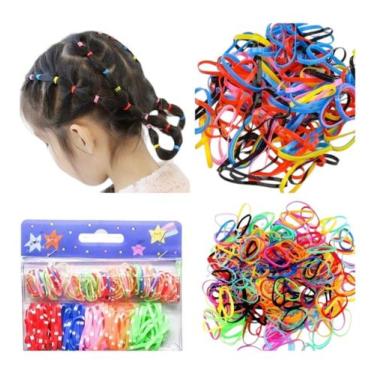 Imagem de Kit 100 Xuxinhas Elásticos De Silicone Colorida c/ bolinha - Lynx prod