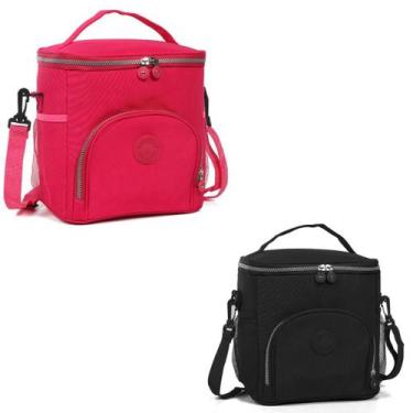 Imagem de kit 2 Bolsas Térmicas De Mão Com Alça Ajustavel Para Marmita Lancheira