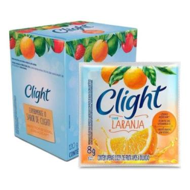 Imagem de Kit 15 Suco Refresco Em Pó Clight Laranja 8g Zero Açúcar - MONDELEZ