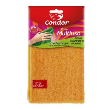 Imagem de Pano Microfibra Multiuso Amarelo 35x35cm - Condor